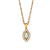 Fashion Ellipse Quadrilateral Round Geometric Stainless Steel 18K Gold Plated Necklaces