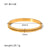 IG Style Circle Irregular Heart Tennis / Diamond Line Stainless Steel Zircon Inlay Bangles