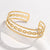 Expressive Stripe Stainless Steel Electroplating Bangles