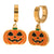 Fashion Pumpkin Skull Cartoon Stainless Steel Electroplating Earrings