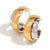 Fashion Circle Geometric Stainless Steel 18K Gold Plated Earrings