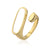 Women Irregular Geometric Copper Inlay Rings