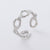 Retro Vintage Women Geometric Geometric Stainless Steel Electroplating Rings