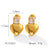 IG Style Heart Geometric Stainless Steel Electroplating Earrings