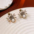 Luxurious Pearl Geometric Alloy Electroplating Earrings