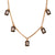 Fashion Quadrilateral Geometric Stainless Steel 18K Gold Plated Necklaces