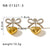 IG Style Heart Bowknot Heart Bowknot Stainless Steel Electroplating Earrings