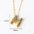 Letter Number Text Titanium Steel Necklaces