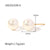 IG Style Pearl Geometric Stainless Steel 18K Gold Plated Earrings