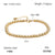 Women Versatile Round Geometric Stainless Steel Electroplating Beaded Bracelets