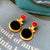 Medieval Round Geometric Alloy Electroplating Earrings