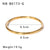 IG Style Geometric Stainless Steel Electroplating Bangles