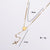 Minimalist Stripe Geometric U-Shape Stainless Steel Electroplating Necklaces