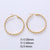 IG Style Stripe Polka Dot Round U-Shape Stainless Steel Electroplating Earrings