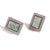 Fashion Quadrilateral Geometric Stainless Steel 18K Gold Plated Stud Earrings