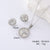 Minimalist Polka Dot Circle Round Stainless Steel Jewelry Sets