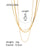 IG Style Chain Geometric Stainless Steel 18K Gold Plated Necklaces