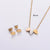 6 Pcs Fashion Plant Heart Circle Cross Stainless Steel Electroplating Jewelry Sets