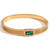 Fashion Round Circle Stainless Steel 18K Gold Plated Bangles