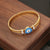 Retro Vintage Eye Stainless Steel Electroplating Bangles