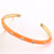 Women Geometric Metal U-Shape Copper Oil Dripping Bangles