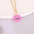 Women IG Style Bohemian Lip Alloy Oil Dripping Pendants