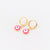 Japanese / Korean IG Style Women Minimalist Natural Metal Mixed Color Eye Droplet Resin Oil Dripping Drop Earrings