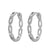 925 Sterling Silver Circle Round Geometric Silver Electroplating Earrings