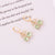 Women Minimalist Metal Cherry Alloy Earrings