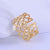 IG Style Women Polka Dot Geometric Stainless Steel Electroplating Rings