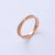 Women Minimalist Metal Diamond Doll Titanium Steel Electroplating Rings