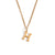 Fashion Letter Number Geometric Text Stainless Steel 18K Gold Plated Necklaces