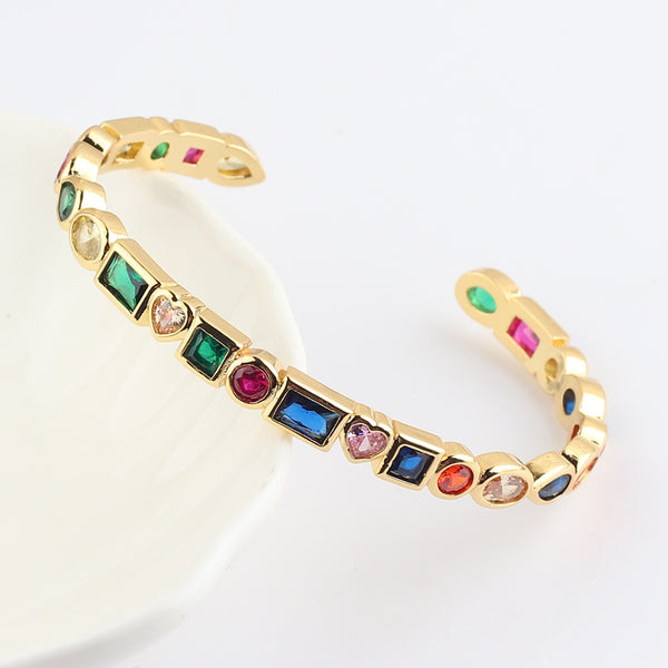 Fashion Women Octagram Chinese Zodiac Animal Zircon Bracelets