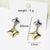 Moderate Luxury Irregular Conical Checkered Geometric Copper Diamond Inlay Stud Earrings