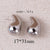 Fashion Droplet Copper Electroplating Stud Earrings