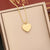 Fashion Heart Stainless Steel Oil Dripping Pendants