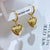 Heart Titanium Steel Electroplating Stud Earrings