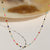 Vintage Retro U-Shape Titanium Steel Oil Dripping Necklaces