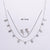 Minimalist Plant Star Sun Moon Stainless Steel Diamond Inlay Jewelry Sets