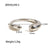 Women IG Style Irregular Geometric Stainless Steel 18K Gold Plated Rings