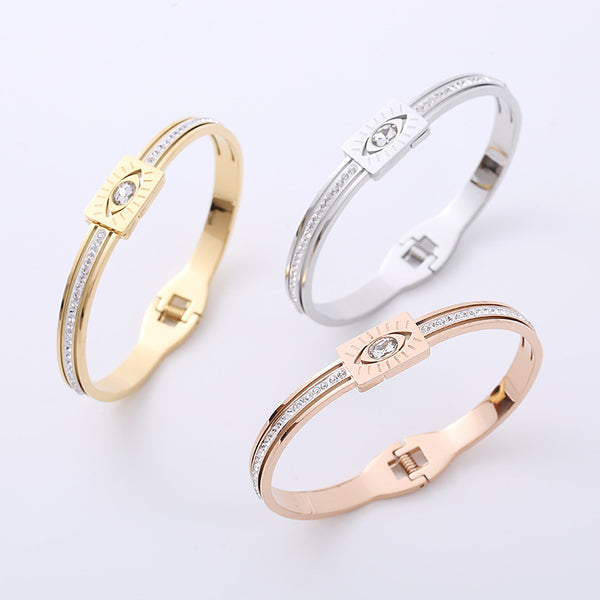 Moderate Luxury Stainless Steel Electroplating Bangles