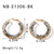 IG Style Circle Geometric Stainless Steel Electroplating Earrings