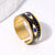 Open Ring Expressive Eye Stainless Steel Electroplating Rings