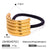 Stripe Stainless Steel Electroplating Hair Ties