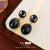 Luxurious Round Geometric Plastic Electroplating Earrings