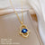 Korean Moon Geometric Stainless Steel Electroplating Necklaces