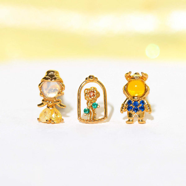 Moderate Luxury Cartoon Cartoon Zircon Zircon Inlay Earrings