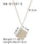 IG Style Heart Geometric Stainless Steel Electroplating Necklaces