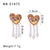 IG Style Irregular Heart Heart Geometric Stainless Steel Electroplating Earrings