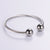 Expressive Stripe Circle Round Stainless Steel Electroplating Bangles